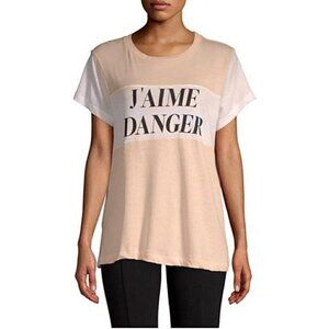 WILDFOX J'Aime Danger Short Sleeve Graphic Tee XS